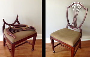 Furniture repair before and after photo - Wooden It Be Nice