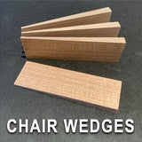 Chair Back Wedges for Wooden Furniture Repair (12 pieces)