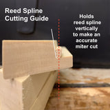 Reed Spline Cutting Guide for Cane Installation
